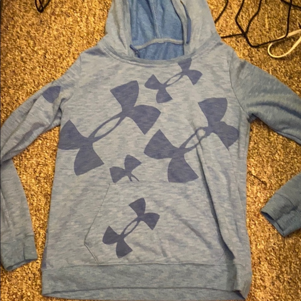 blue hoodie